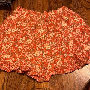 abercrombie flowy floral shorts